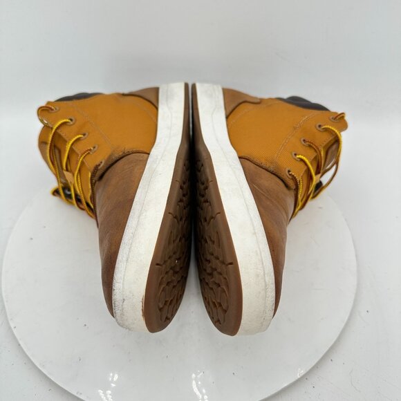 Timberland Men Size 11 A6750 Brown Leather Canvas Trekker Hiking Ankle Boot - Picture 7 of 11